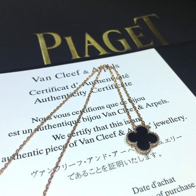 Chất lượng Van Cleef Arpels Trang sức vàng sang trọng Mặt dây chuyền Alhambra ngọt ngào Mặt dây chuyền vàng vàng Mẹ ngọc trai nhà máy