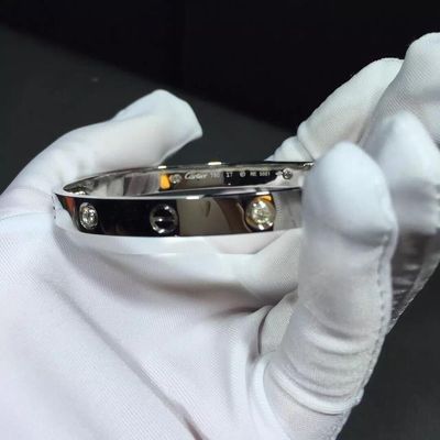 Chất lượng Trang sức thương hiệu Vòng tay tình yêu 4 viên kim cương Vàng vàng Kim cương vàng 18k nhà máy