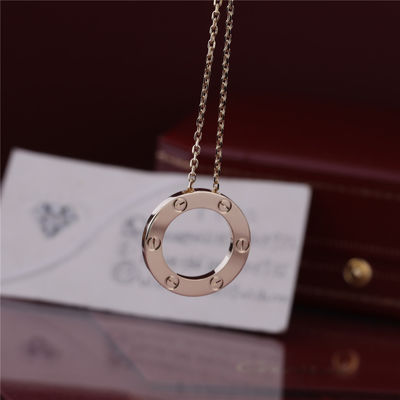Chất lượng B7014200 Đồ trang sức sang trọng cổ điển Vòng cổ tình yêu Vàng vàng 18K nhà máy