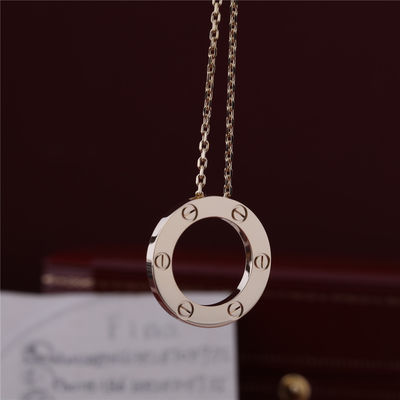 Chất lượng B7014200 Đồ trang sức sang trọng cổ điển Vòng cổ tình yêu Vàng vàng 18K nhà máy