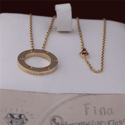 Chất lượng B7014200 Đồ trang sức sang trọng cổ điển Vòng cổ tình yêu Vàng vàng 18K nhà máy