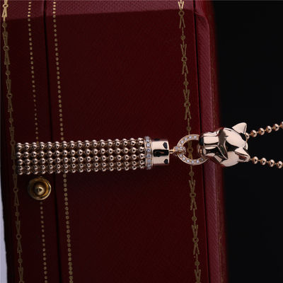 Chất lượng Vòng cổ De Cartier vàng 18K màu vàng đen sơn mài Onyx kim cương nhà máy