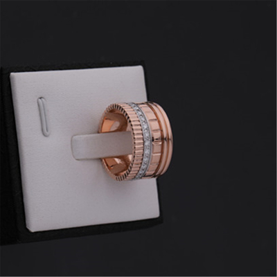 Trang Sức Vàng Cao Cấp Thật Vàng 18 Karat Kim Cương Quatre Rạng Rỡ Phiên Bản Lớn Nhẫn Tham Khảo JRG02484