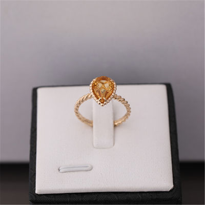 Chất lượng Custom Make Gold Luxury Trang sức Cao cấp Serpent Boheme Ring S Motif Citrin Ref JRG02702 nhà máy