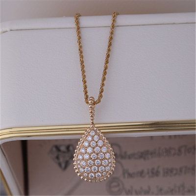 Trung Quốc Vàng Sang Trọng Nhà Máy Trang Sức SerpeReal Vàng Con Rắn Boheme Vòng Cổ Dài Lớn Họa Tiết Với ​​Cài Áo Mở Đường Kim Cương