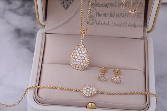 Chất lượng Vàng thật Đồ trang sức cao cấp Serpent Boheme Bracelet S Motif With Pave Diamonds Ref JBT00365M nhà máy