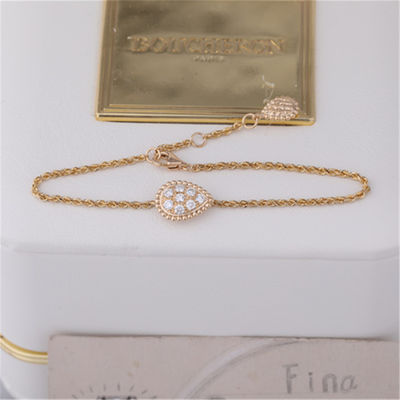 Chất lượng Vàng thật Đồ trang sức cao cấp Serpent Boheme Bracelet S Motif With Pave Diamonds Ref JBT00365M nhà máy