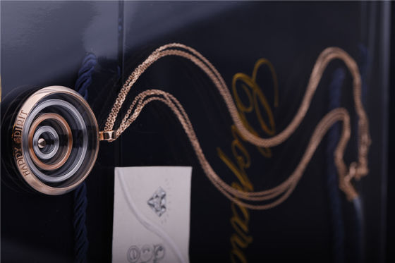 Chất lượng Hạnh phúc Tinh thần dài Vòng cổ Chopard Trang sức Hoa hồng và Vàng trắng Mặt dây chuyền kim cương 795014-9001 nhà máy