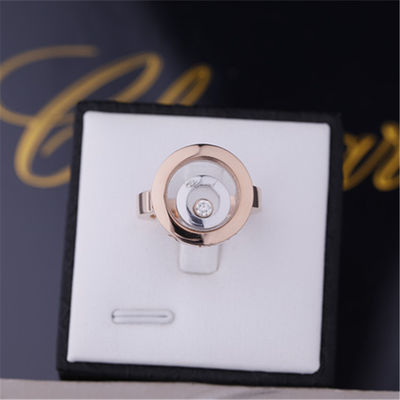 Chất lượng Nhẫn thần hạnh phúc Chopard bằng vàng trắng 18k vàng hồng đính kim cương nhà máy
