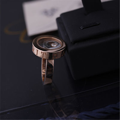 Chất lượng Nhẫn thần hạnh phúc Chopard bằng vàng trắng 18k vàng hồng đính kim cương nhà máy