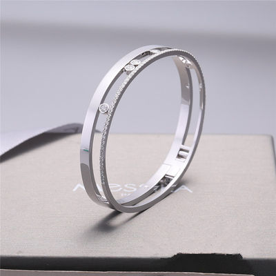 Chất lượng Luxury Jewelry Move Romane Vòng đeo tay bằng vàng trắng Kim cương Trang sức sang trọng cho phụ nữ nhà máy