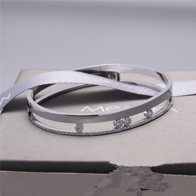 Chất lượng Luxury Jewelry Move Romane Vòng đeo tay bằng vàng trắng Kim cương Trang sức sang trọng cho phụ nữ nhà máy