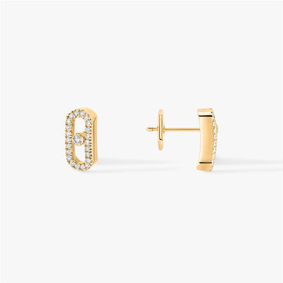 Chất lượng Trang sức Paris sang trọng dành cho nữ Luxury Jewelry Bông tai kim cương vàng 18K Move Uno nhà máy