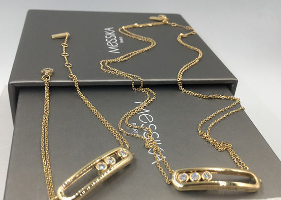 Chất lượng Vòng đeo tay Paris Move Bracelet vàng 18K màu vàng nữ kích thước lớn đính kim cương VVS nhà máy
