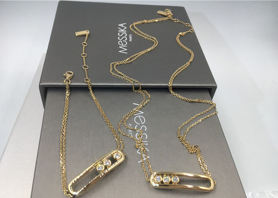Chất lượng Vòng đeo tay Paris Move Bracelet vàng 18K màu vàng nữ kích thước lớn đính kim cương VVS nhà máy